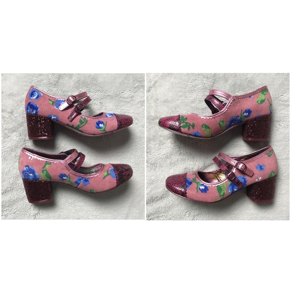 NWT Irregular Choice All Mixed Up Glitter Heels - Picture 3 of 8